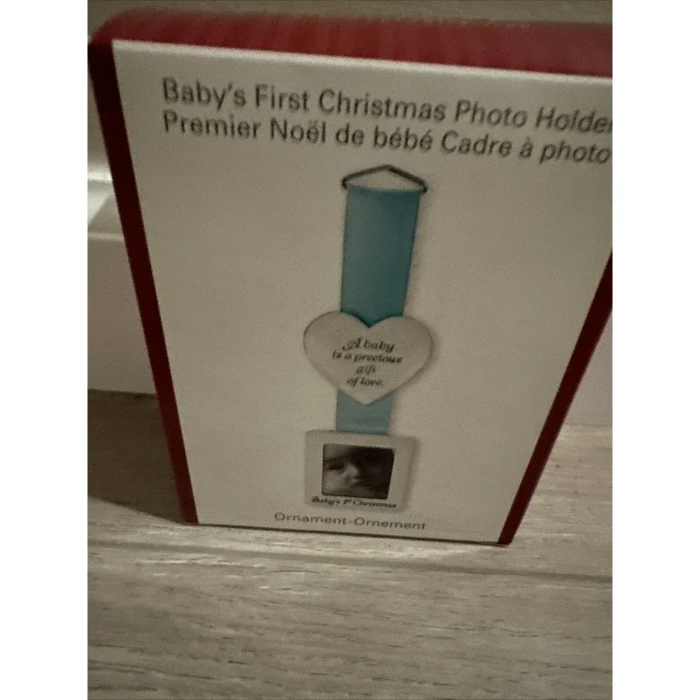 American Greetings Baby's First Christmas Ornament Frame‎ Photo Charm 213